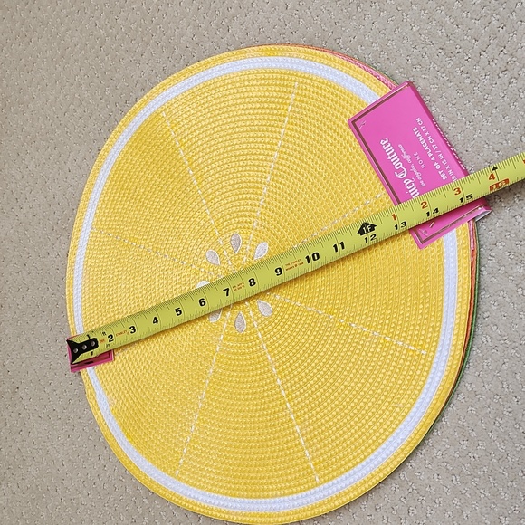 NWT ❗️ set of 4 Juice couture placemats  bright yellow pink orange green fruits - Picture 13 of 13